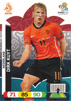 Dirk Kuyt Netherlands Panini UEFA EURO 2012 #150